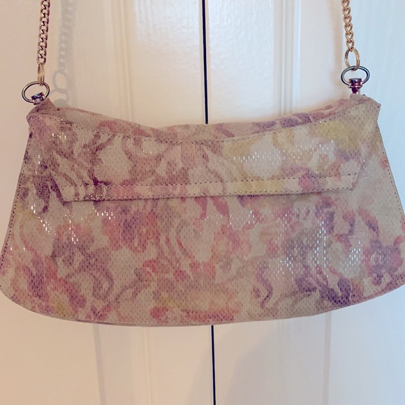 J.Renee handbag/clutch, 🔥$15 DEAL detachable chain, pink/beige/burgundy - Picture 2 of 6